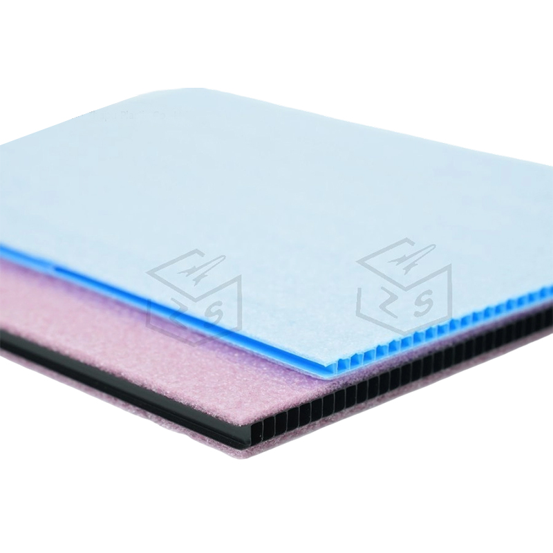 Anti-ripe myk filt laminert PP hulplate