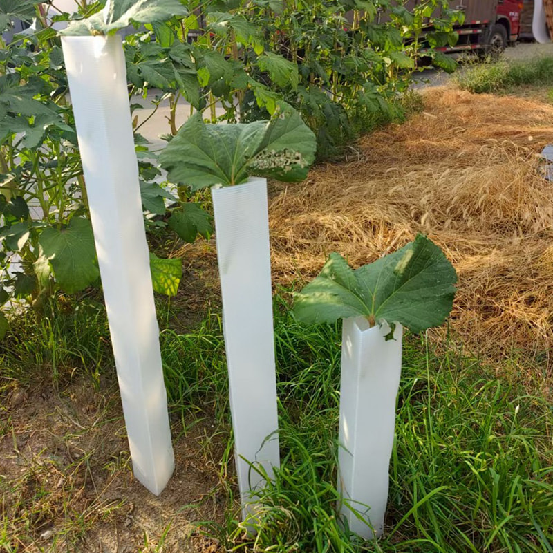 Anti Bite korrugert plast Sapling Tree Protection Tube