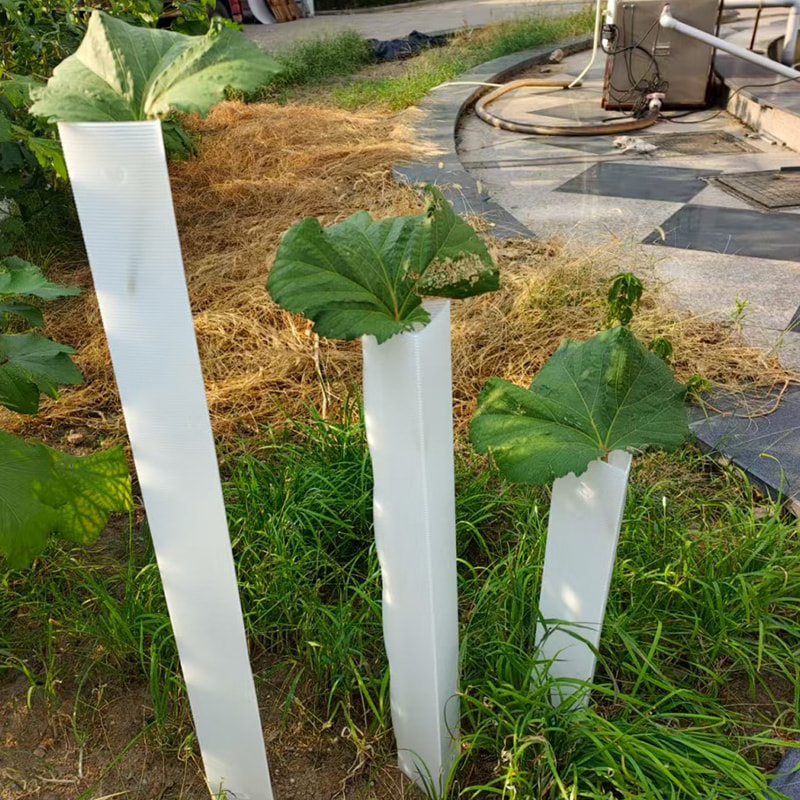 Anti Bite korrugert plast Sapling Tree Protection Tube