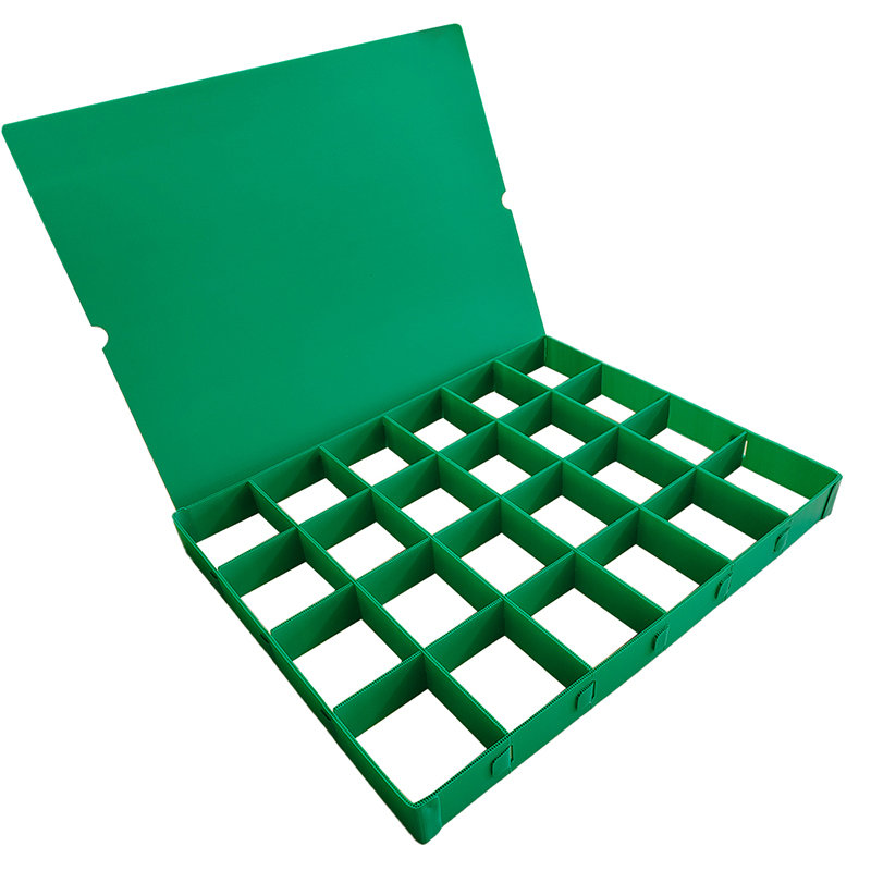 Delt Coroplast PP Hollow Board Hardware Sorteringsboks