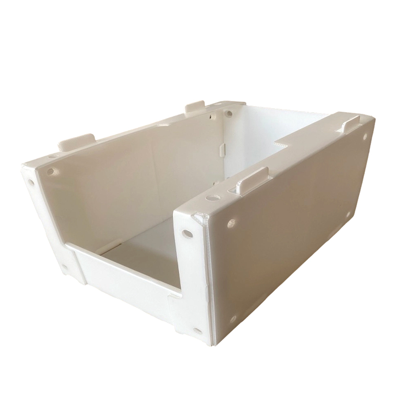 Stabelbar PP-korrugerte plastdeler Plukkbeholder med sidehull