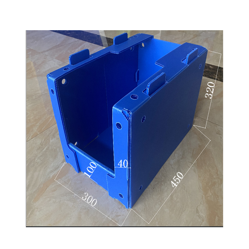 Stabelbar PP-korrugerte plastdeler Plukkbeholder med sidehull