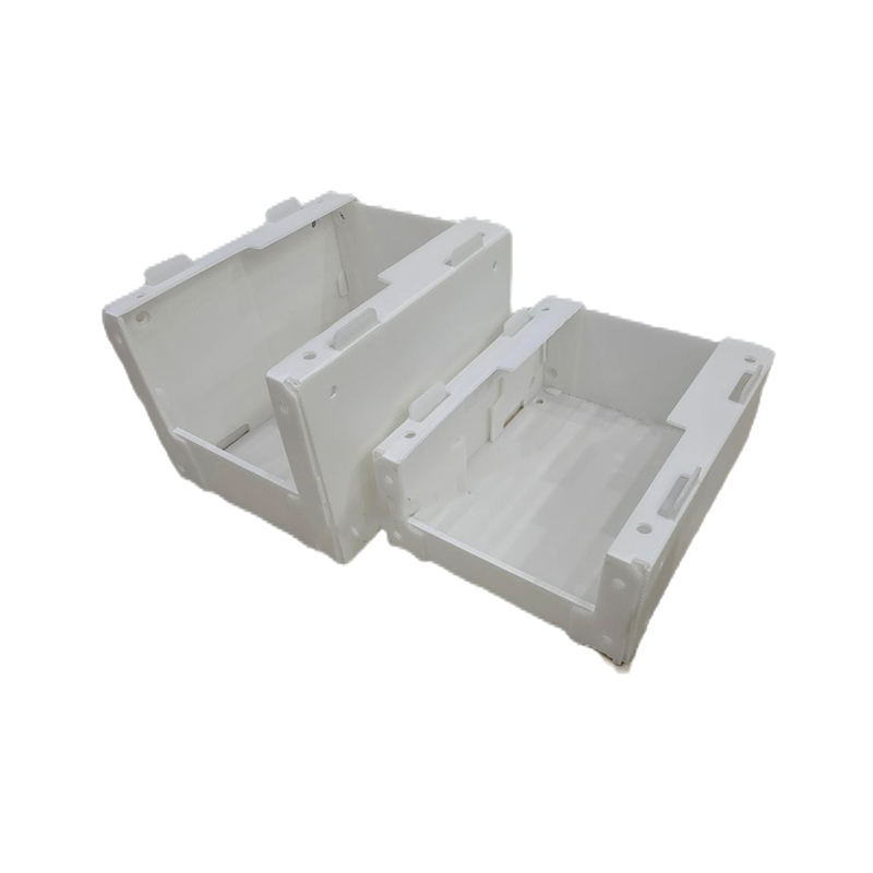 Stabelbar PP-korrugerte plastdeler Plukkbeholder med sidehull