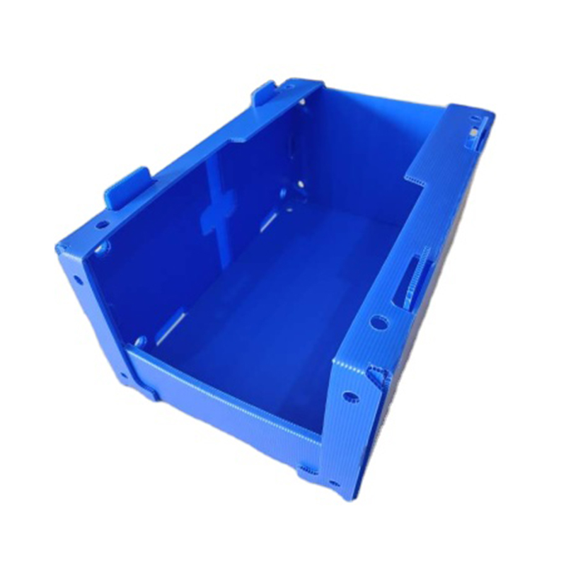 Stabelbar PP-korrugerte plastdeler Plukkbeholder med sidehull